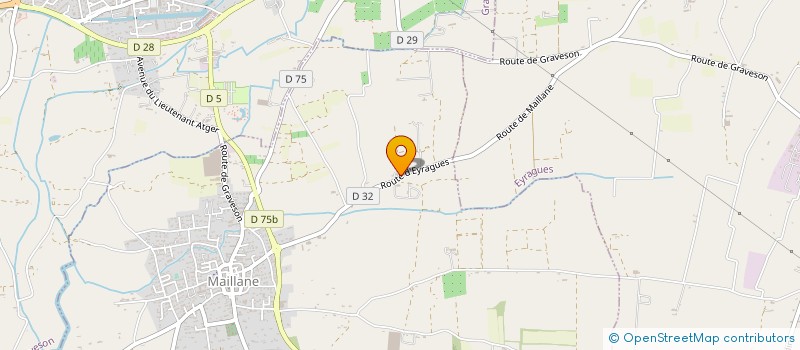 localisation de l'entreprise CHRONO POSE  MAILLANE