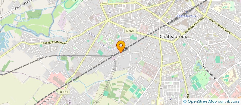 localisation de l'entreprise CHRONO-ROUTE à CHATEAUROUX