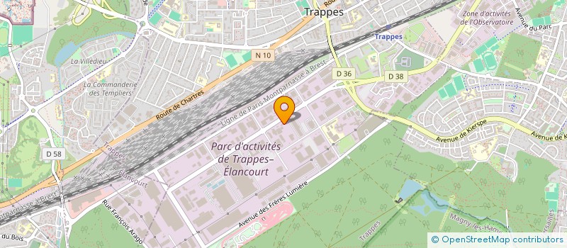 localisation de l'entreprise CHRONO SERVICE PLUS à TRAPPES