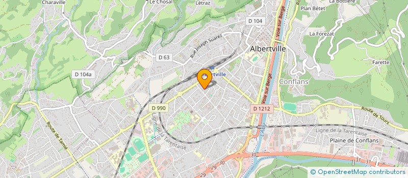 localisation de l'entreprise CHRONO-SERVICES  ALBERTVILLE