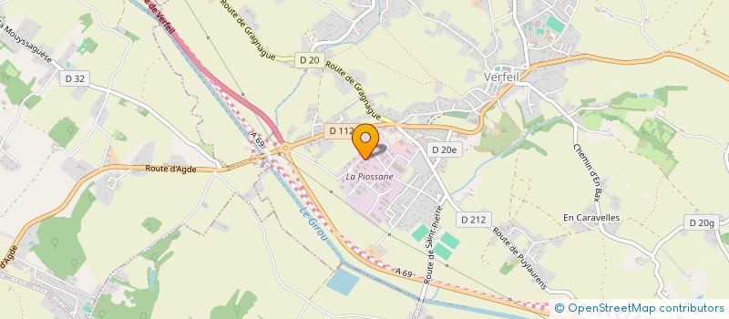 localisation de l'entreprise CHRONO-START  VERFEIL