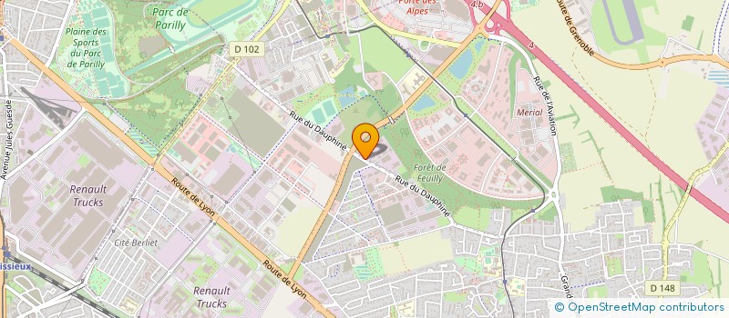 localisation de l'entreprise CHRONO'TECH RHONE ALPES  SAINT-PRIEST