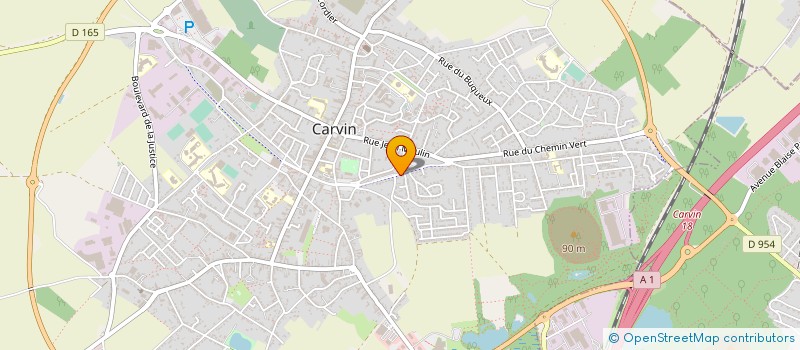 localisation de l'entreprise CHRONO'TRANS à CARVIN