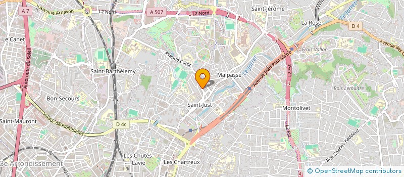 localisation de l'entreprise CHRONO TRANSPORT à MARSEILLE