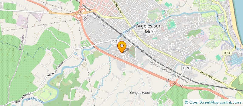 localisation de l'entreprise CHRONOCOLL à ARGELES-SUR-MER