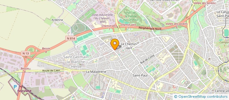 localisation de l'entreprise CHRONOLIVR' à CAEN