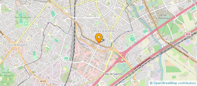 localisation de l'entreprise CHRONOPACK à MONTPELLIER
