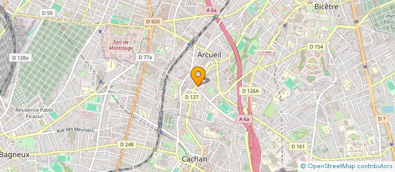 localisation de l'entreprise CHRONOPHAGE  ARCUEIL