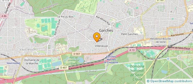 localisation de l'entreprise CHRONOPNEU à GARCHES