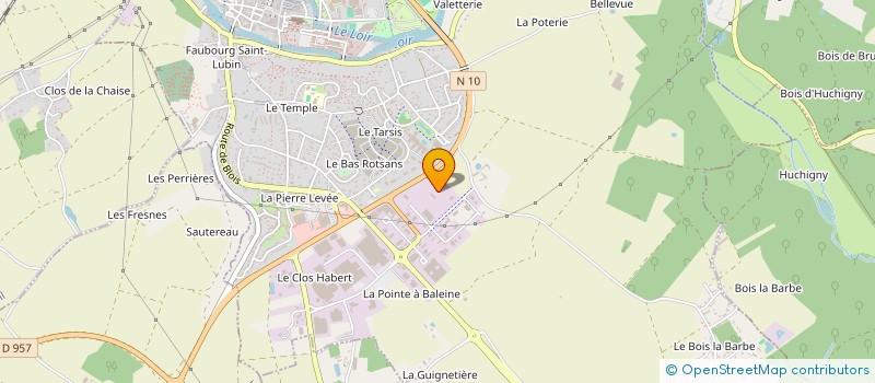 localisation de l'entreprise CHRONOPNEU41  VENDOME