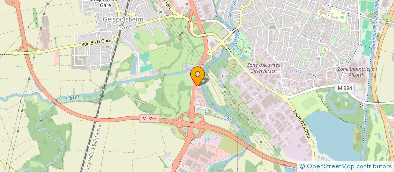 localisation de l'entreprise CHRONOPNEUS à GEISPOLSHEIM