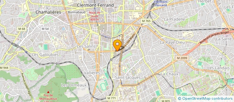 localisation de l'entreprise CHRONOPNEUS  CLERMONT-FERRAND