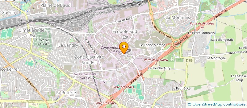 localisation de l'entreprise CHRONOPROPRE RENNES à SAINT-GREGOIRE