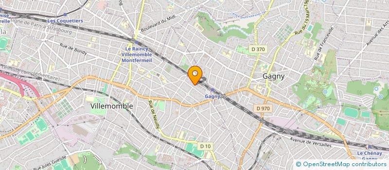 localisation de l'entreprise CHRONOS à VILLEMOMBLE