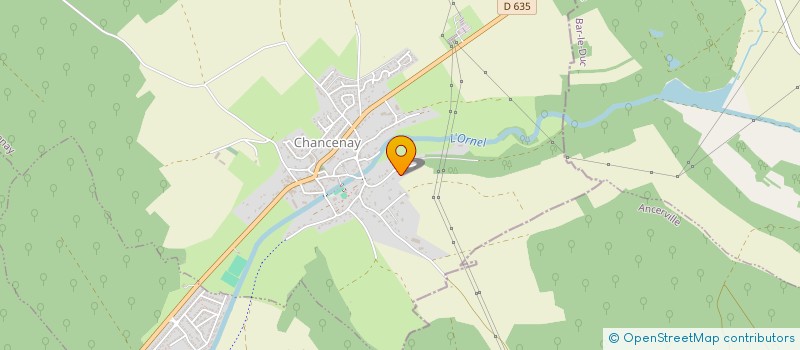 localisation de l'entreprise CHRONOS à CHANCENAY