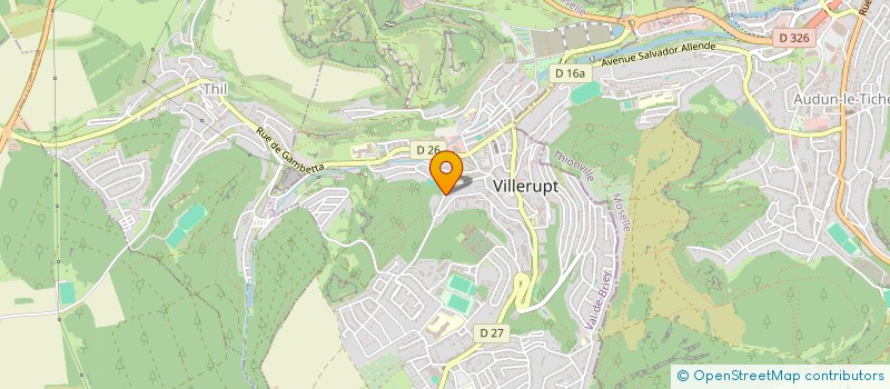 localisation de l'entreprise CHRONOS  VILLERUPT