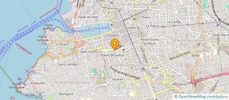 localisation de l'entreprise CHRONOS ASSURANCES à MARSEILLE