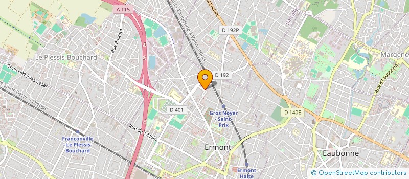 localisation de l'entreprise CHRONOS PREST à SAINT-OUEN-L'AUMONE