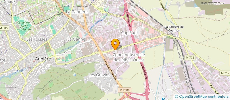 localisation de l'entreprise CHRONOSJET à AUBIERE