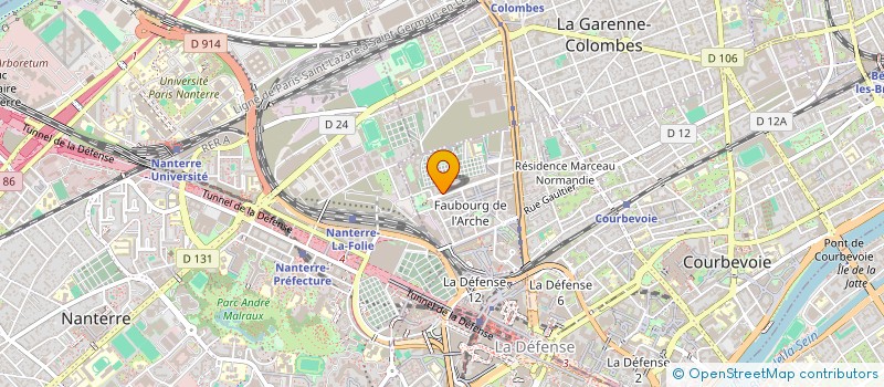 localisation de l'entreprise CHRONOSPHERE à COURBEVOIE