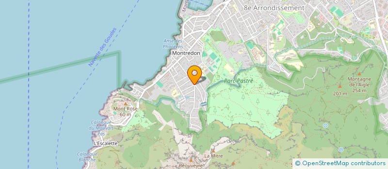 localisation de l'entreprise CHRONOSUD TRANSPORT à MARSEILLE 8EME