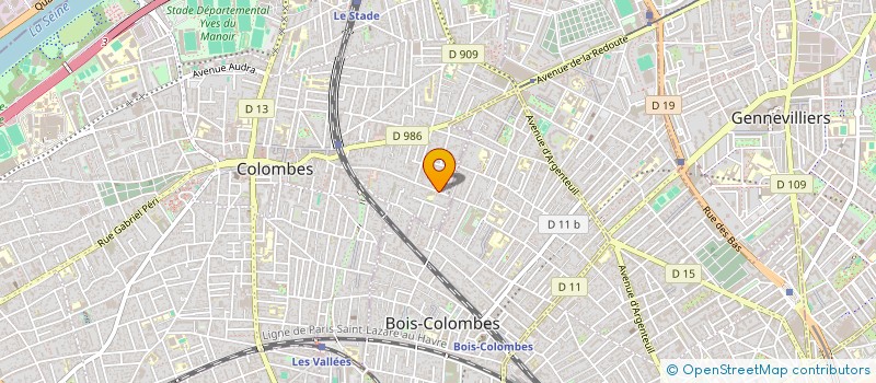 localisation de l'entreprise CHRONOTOPIE à COLOMBES