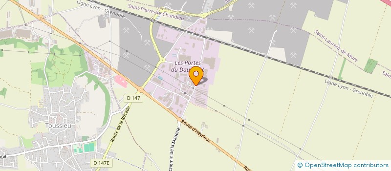 localisation de l'entreprise CHRONOTRANSPORTS à SAINT-PIERRE-DE-CHANDIEU
