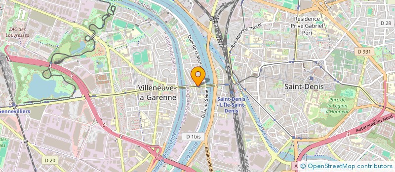 localisation de l'entreprise CHRONOVIDEO à L'ILE-SAINT-DENIS