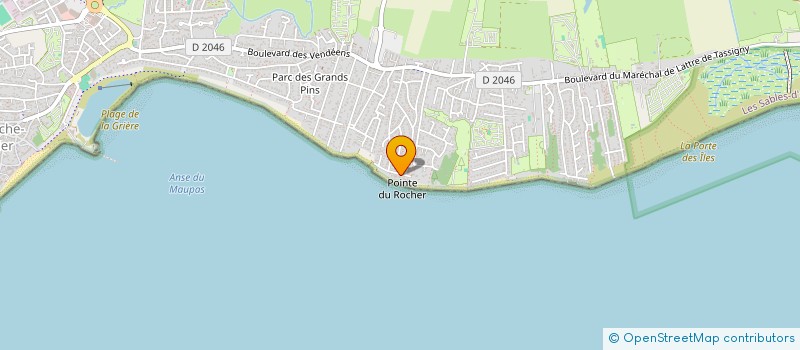 localisation de l'entreprise CHROUBIDOU à LA TRANCHE-SUR-MER