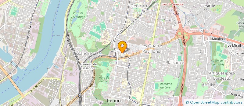 localisation de l'entreprise CHRURGIE ORTHOPEDIQUE DES QUATRE PAVILLONS  LORMONT