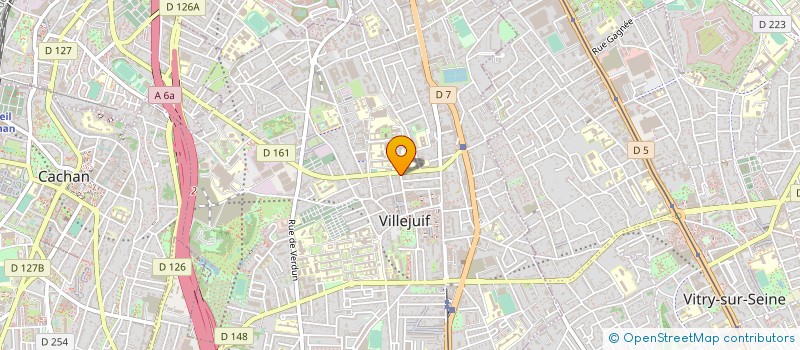 localisation de l'entreprise CHRYS BEAUTE à VILLEJUIF