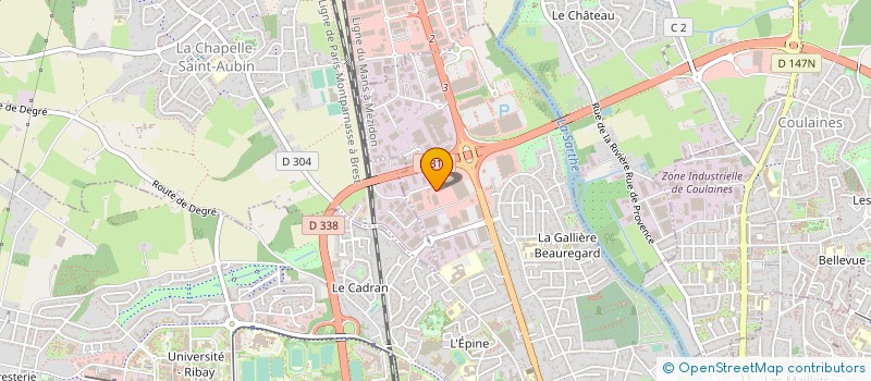 localisation de l'entreprise CHRYSAL FRANCE à LE MANS