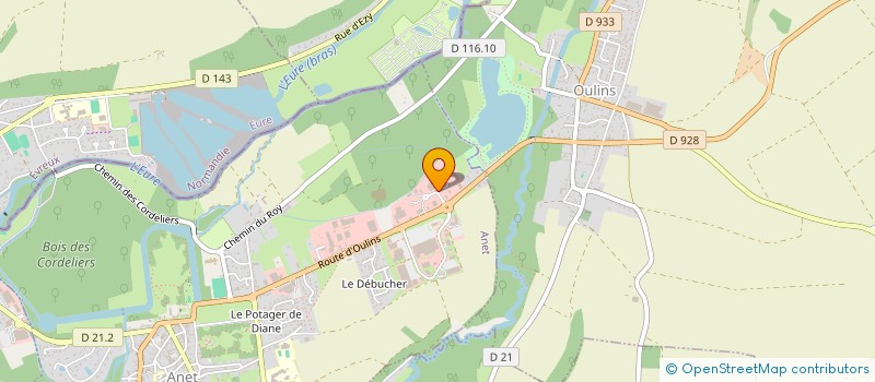 localisation de l'entreprise CHRYSALIDE à ANET