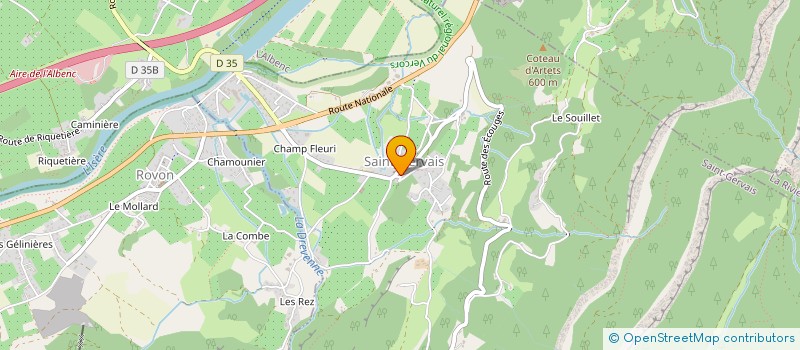 localisation de l'entreprise CHRYSALIDE  SAINT-GERVAIS