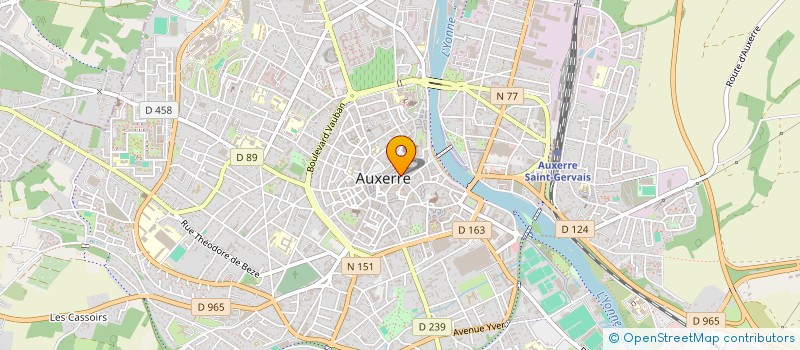localisation de l'entreprise CHRYSALIDE à AUXERRE