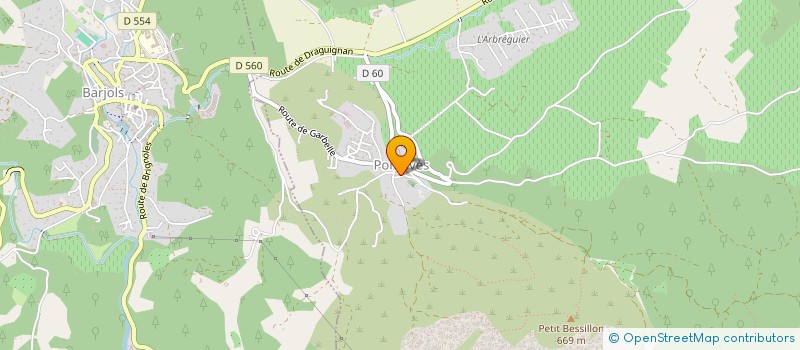localisation de l'entreprise CHRYSALIDE à PONTEVES