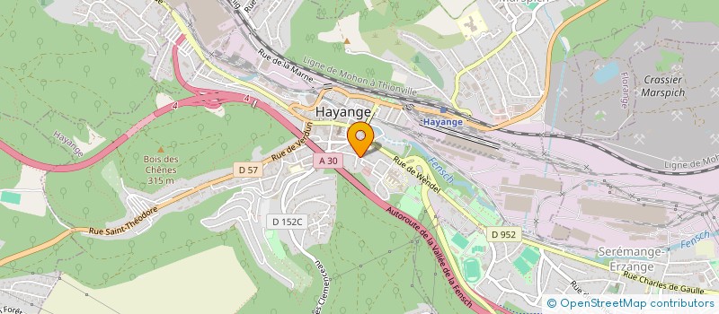 localisation de l'entreprise CHRYSALIDE  HAYANGE