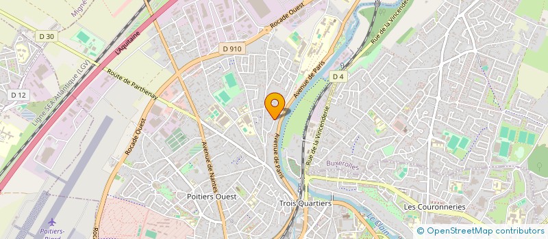 localisation de l'entreprise CHRYSALIDE à POITIERS