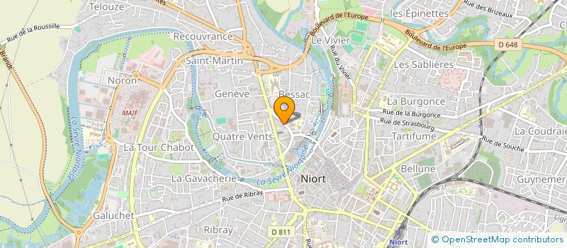 localisation de l'entreprise CHRYSALIDE  NIORT