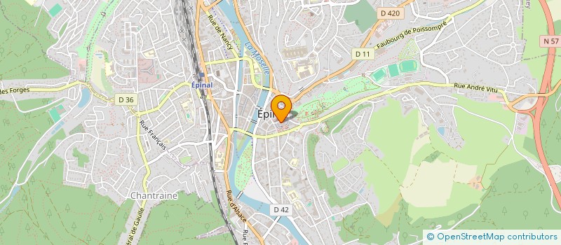 localisation de l'entreprise CHRYSALIDE à EPINAL