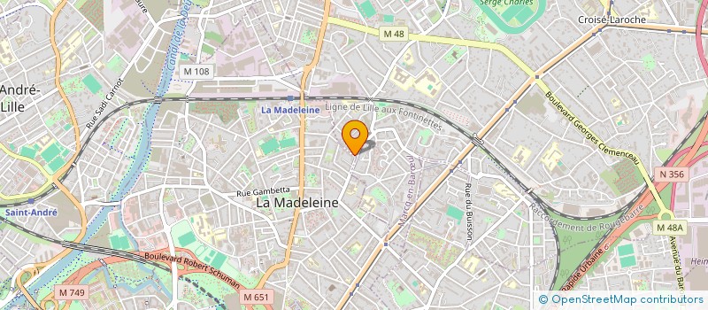 localisation de l'entreprise CHRYSALIDE à MARCQ-EN-BARŒUL