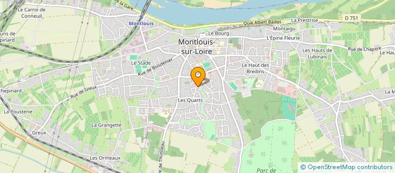 localisation de l'entreprise CHRYSALIDE à MONTLOUIS-SUR-LOIRE