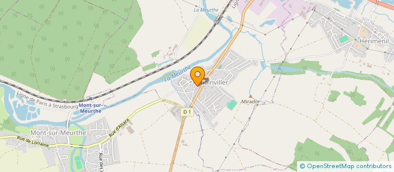 localisation de l'entreprise CHRYSALIDE à LUNEVILLE