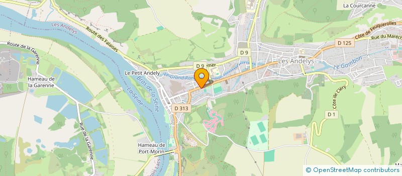 localisation de l'entreprise CHRYSALIDE à LES ANDELYS