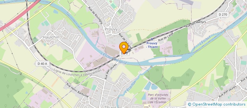 localisation de l'entreprise CHRYSELEC  PROUVY