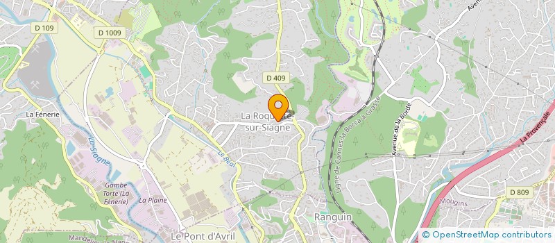 localisation de l'entreprise CHRYSMAR à LA ROQUETTE-SUR-SIAGNE
