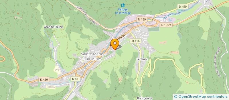 localisation de l'entreprise CHRYSOID SARL à SAINTE-MARIE-AUX-MINES