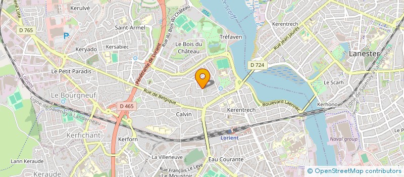 localisation de l'entreprise CHRYSOPEE BZH  LORIENT