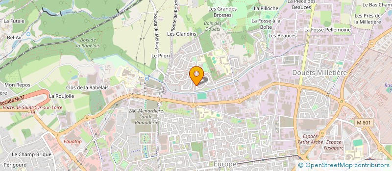 localisation de l'entreprise CHRYSOPRASE  TOURS