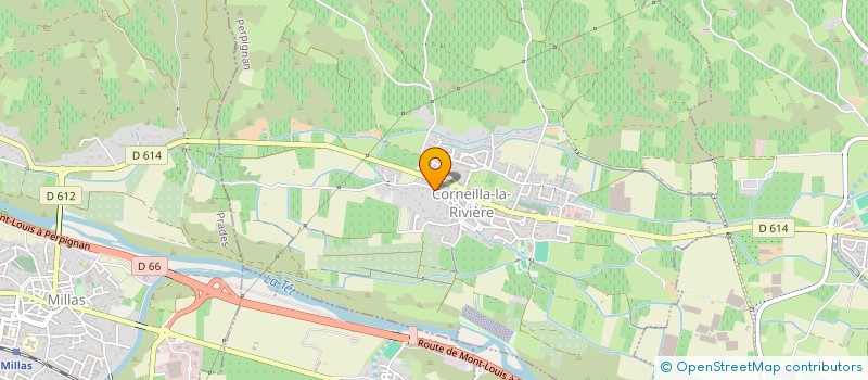 localisation de l'entreprise CHRYSROM  CORNEILLA-LA-RIVIERE